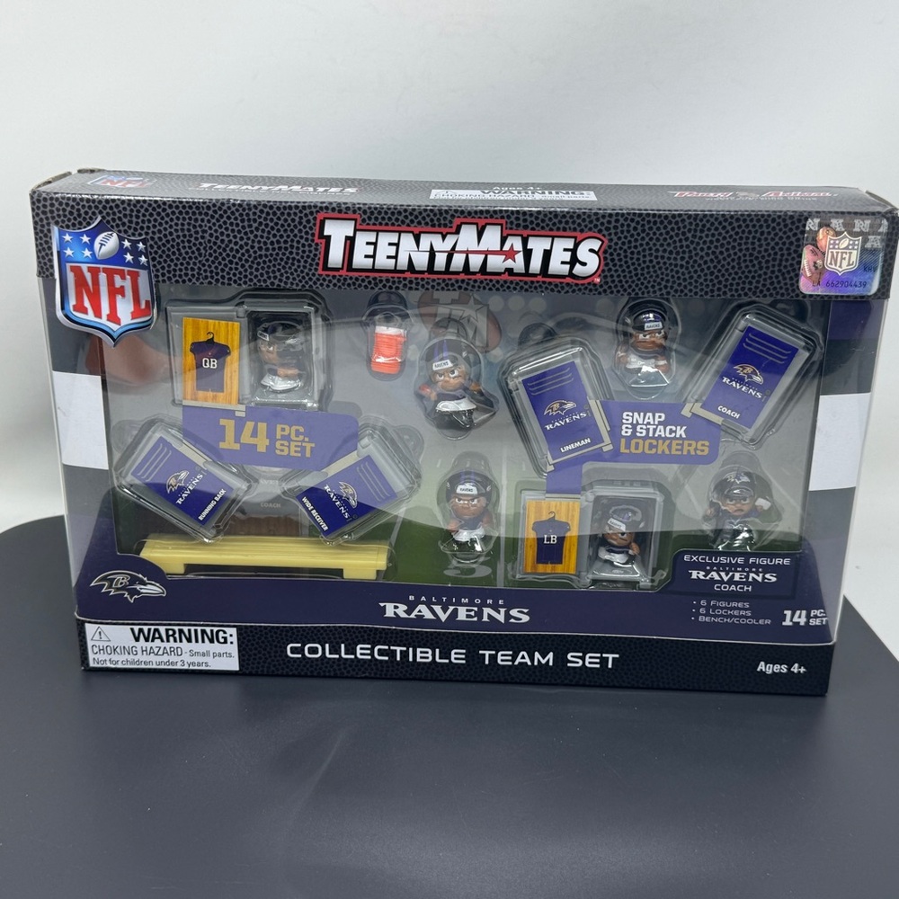 NFL TeenyMates Baltimore Ravens  Collectible Team Set 14 Piece NEW Sealed